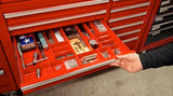 ERNST MFG - Organizador de cajones de 10 compartimentos: bandeja apilable resistente para organización de herramientas de cochera automotriz, almacenamiento de caja de herramientas de perfil bajo, tuercas y pernos, herramientas, piezas, fácil de limpiar,