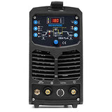 ▶ IPOTOOLS INV185PACDC TIG - Máquina de soldar AC DC con 180 amperios, soldadora inversor totalmente digital, incluye encendido RF, función de pulso, soldadura de aluminio, MMA, IGBT, 7 años de garantía
