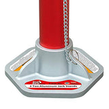 BIG RED  Torin - Soportes de Enchufe de Aluminio con pasadores de sujeción de Bloqueo: Capacidad de 3 toneladas, Rojo/Plata, 1 par