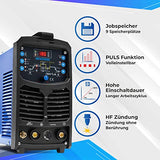 ▶ IPOTOOLS INV185PACDC TIG - Máquina de soldar AC DC con 180 amperios, soldadora inversor totalmente digital, incluye encendido RF, función de pulso, soldadura de aluminio, MMA, IGBT, 7 años de garantía