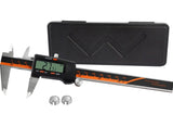 CALIBRADOR DIGITALl Calibrador de Pantalla,0 - 6/ 0 - 150mm Vernier Digital Inoxidable con Pantalla LCD Grande,Conversiones de Medición para Pulgadas, Milímetros y Fracciones,Alta Precisión Calibrador Digital