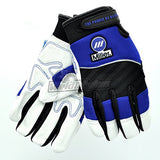 ▶  Guantes de soldadura eléctricos, M, 5 pulgadas, blanco/azul/negro, PRMiller -