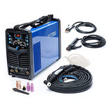 ▶ IPOTOOLS INV185PACDC TIG - Máquina de soldar AC DC con 180 amperios, soldadora inversor totalmente digital, incluye encendido RF, función de pulso, soldadura de aluminio, MMA, IGBT, 7 años de garantía