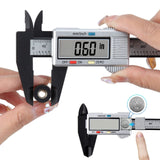CALIBRADOR DIGITAL Electrónica Calibrador de Pantalla Vernier Digital Inoxidable Pie de Rey Digital con Conversión Entre 15 cm/6'' con Pantalla LCD para Accesorios Electrónicos y Joyas