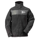 ▶ Miller Electric Chaqueta resistente al fuego, gris, talla M