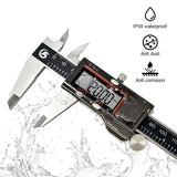 CALIBRADOR DIGITAL Calibre Digital, Pie de Rey 200mm con Acero Inoxidable, Micrómetro Electrónico IP54 Impermeable, Calibrador Vernier 8 Pulgadas con Pantalla LCD