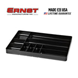 ERNST MFG - Organizador de cajones de 10 compartimentos: bandeja apilable resistente para organización de herramientas de cochera automotriz, almacenamiento de caja de herramientas de perfil bajo, tuercas y pernos, herramientas, piezas, fácil de limpiar,
