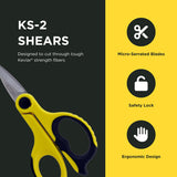 Miller KS-2 - Tijeras de Kevlar con bolsa de herramientas (MC01-7001)