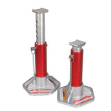 BIG RED  Torin - Soportes de Enchufe de Aluminio con pasadores de sujeción de Bloqueo: Capacidad de 3 toneladas, Rojo/Plata, 1 par