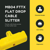 ▶ Miller MB04 FTTX - Cortadora de cable plano con bisagra articulada, herramienta fácil de transportar para técnicos profesionales, electricistas e instaladores, 110 g