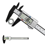 CALIBRADOR DIGITAL de fibra de carbono, Electrónica Digital Calibrador con conversión entre 15 cm / 6 pulgadas con pantalla LCD. Vernier Digital con diseño ligero y precisión para medidas milimetricas