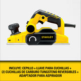 Cepillo para Madera Eléctrico 3-1/4" (82mm), 750W, TANLEY