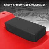 BIG RED  Torin Moldeado por soplado de plástico para Coche/Tienda Enredadera: Carro mecánico de 40 Pulgadas con reposacabezas Acolchado, bandejas de Herramientas Dobles y 6 Ruedas, Rojo