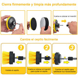 Cepillo Limpieza Taladro Fregar Almohadill 22pzs, Juego Cepillo para Taladro Eléctrico Kit CepillosTaladro Drill Brush Multifuncional Herramientas para Auto Pared Azulejo Baño Cocina