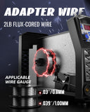 ▶ Soldador ANDELI MIG 120Apm,110V/220V Flux core Soldador Flux MIG/Lift TIG/Stick 3 en 1 Máquina de soldadura IGBT DC Inverter Soldador MIG-250MES