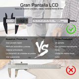 CALIBRADOR DIGITAL Electrónica Calibrador de Pantalla Vernier Digital Inoxidable Pie de Rey Digital con Conversión Entre 15 cm/6'' con Pantalla LCD para Accesorios Electrónicos y Joyas