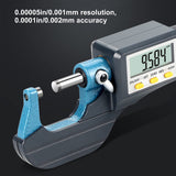 CALIBRADOR DIGITAL Micrómetro Digital Medidor de Pantalla Electrónico 0.00005in/0.001mm Grosor Medición de Diámetro Calibre 25-50mm