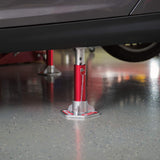 BIG RED  Torin - Soportes de Enchufe de Aluminio con pasadores de sujeción de Bloqueo: Capacidad de 3 toneladas, Rojo/Plata, 1 par