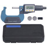 CALIBRADOR DIGITAL Micrómetro Digital Medidor de Pantalla Electrónico 0.00005in/0.001mm Grosor Medición de Diámetro Calibre 25-50mm