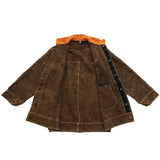 ▶ YESWELDER - chamarra de piel para hombre y mujer, Marrón, Small