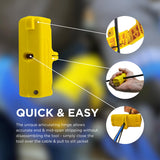 ▶ Miller MB04 FTTX - Cortadora de cable plano con bisagra articulada, herramienta fácil de transportar para técnicos profesionales, electricistas e instaladores, 110 g