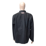Chaqueta de soldadura de tela negra grande resistente a las llamas Lincoln Electric -