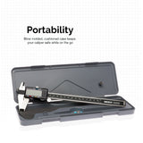 NEIKO CALIBRADOR DIGITAL  Calibrador digital electrónico con pantalla LCD extragrande (0-6 pulgadas), conversión de pulgadas/fracciones/milímetros