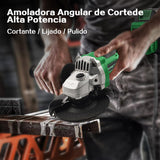 Amoladora angular inalámbrica Para Lijar, Cortar y Otros Proyectos Esmeriladora Angular Inalámbrica SHAWTY, 4Ah Baterías *2, 7000RPM, Con