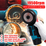 Esmeriladora Inalámbrica Angular de 19500rpm, Mini Amoladora Inalambrica, Herramienta de molienda eléctrica, Cortador de Mano para Cortar, Pulir, Azulejo de Cerámica, Madera, Piedra, Acero