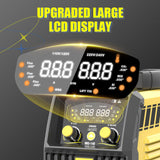 ▶ SOLDADORA  Soldador, 6 en 1 Gas MIG/Gas MAG/núcleo de flujo sin gas/palillo/elevación TIG/máquina de soldadura de aluminio, visualización LED grande de 120 V/240 V multiproceso soldador