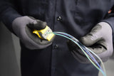 Miller FOJST - Pelacables de fibra óptica, herramienta compacta de pelado de cables para cables de fibra óptica, cortador de precisión para chaquetas exteriores y tubos amortiguadores, para