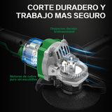 Amoladora angular inalámbrica Para Lijar, Cortar y Otros Proyectos Esmeriladora Angular Inalámbrica SHAWTY, 4Ah Baterías *2, 7000RPM, Con