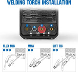 ▶ Soldador ANDELI MIG 120Apm,110V/220V Flux core Soldador Flux MIG/Lift TIG/Stick 3 en 1 Máquina de soldadura IGBT DC Inverter Soldador MIG-250MES