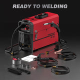 ▶ ARCCAPTAIN Soldador MIG 160A 110V 220V Máquina de soldadura 4 en 1 Gas MIG, Soldador MIG sin gas de núcleo de flujo, Lift TIG, MMA Soldador de palo, máquina soldadora con sinergia para principiantes
