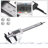 CALIBRADOR DIGITAL Electrónica Calibrador de Pantalla Vernier Digital Inoxidable Pie de Rey Digital con Conversión Entre 15 cm/6'' con Pantalla LCD para Accesorios Electrónicos y Joyas