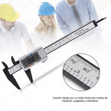 CALIBRADOR DIGITAL Electrónica Calibrador de Pantalla Vernier Digital Inoxidable Pie de Rey Digital con Conversión Entre 15 cm/6'' con Pantalla LCD para Accesorios Electrónicos y Joyas