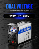 ▶ Soldador ANDELI MIG 120Apm,110V/220V Flux core Soldador Flux MIG/Lift TIG/Stick 3 en 1 Máquina de soldadura IGBT DC Inverter Soldador MIG-250MES