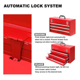 BIG RED Torin - Caja de Herramientas portátil de Acero con 3 cajones (50.8 cm), Color Rojo