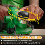 Cepillo Eléctrico para Madera 3-1/4 Profesional Anirona 1080W, 16000RPM Carpinteria Cepilladora, Madera chaflán Herramienta eléctrica de Cepillado Profundidad de Corte Ajustable Carpintero carpintería