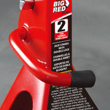 BIG RED Torin Gato estabilizador de Acero: Doble Bloqueo, Doble Cerrojo, Rojo, 2 Ton