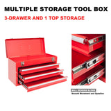 BIG RED Torin - Caja de Herramientas portátil de Acero con 3 cajones (50.8 cm), Color Rojo