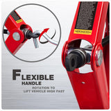 BIG RED Torin - Kit de elevación de tijera para coche, 1.36 toneladas, color rojo
