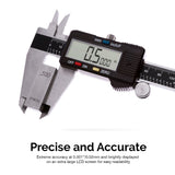 NEIKO CALIBRADOR DIGITAL  Calibrador digital electrónico con pantalla LCD extragrande (0-6 pulgadas), conversión de pulgadas/fracciones/milímetros