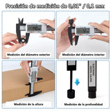 CALIBRADOR DIGITAL de fibra de carbono, Electrónica Digital Calibrador con conversión entre 15 cm / 6 pulgadas con pantalla LCD. Vernier Digital con diseño ligero y precisión para medidas milimetricas