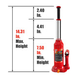BIG RED Torin - Gato hidráulico Tipo Botella (50 toneladas), Rojo, 4 Ton
