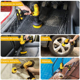 Cepillo Limpieza Taladro Fregar Almohadill 22pzs, Juego Cepillo para Taladro Eléctrico Kit CepillosTaladro Drill Brush Multifuncional Herramientas para Auto Pared Azulejo Baño Cocina