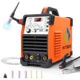 ▶ HITBOX TIG Soldador AC/DC con pulso, máquina de soldadura de aluminio profesional de 200 A con onda cuadrada/palo/MMA/IGBT, exquisito soldador de arco completo de 220 V, que te ofrece un excelente