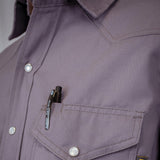 ▶Camisa de soldadura FR resistente al fuego, 100% C, 9 onzas, Caqui, M