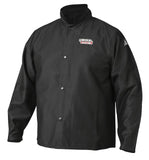 ▶ Lincoln Electric K2985 - Chamarra de algodón para soldar (resistente al fuego, transpirable, varios tamaños, talla M - 3EG), color negro, Negro, Mediano