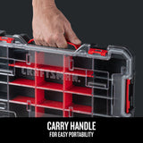 CRAFTSMAN VERSASTACK Organizador de almacenamiento, organizador de piezas pequeñas, 20 compartimentos, tapa incluye cierre seguro (CMST17828)